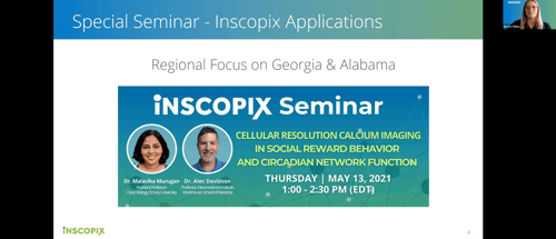 Inscopix GA Seminar Screenshot